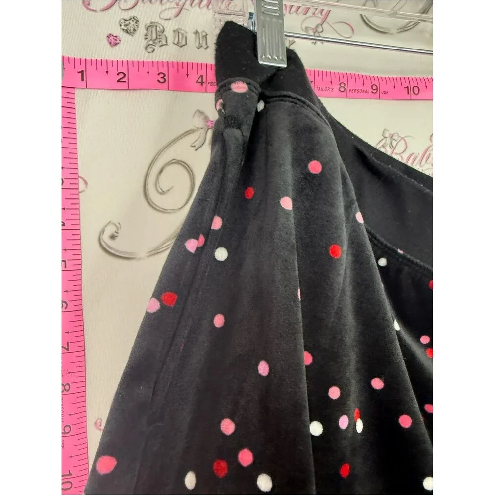 kate spade pants fleece Black Leggings with Pink and White Polka Dots